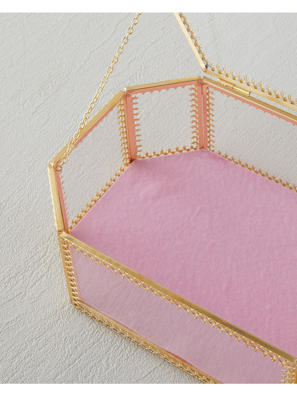 Sarı Sandy Dekoratif Kutu 20x13x6,5 cm Gold-2