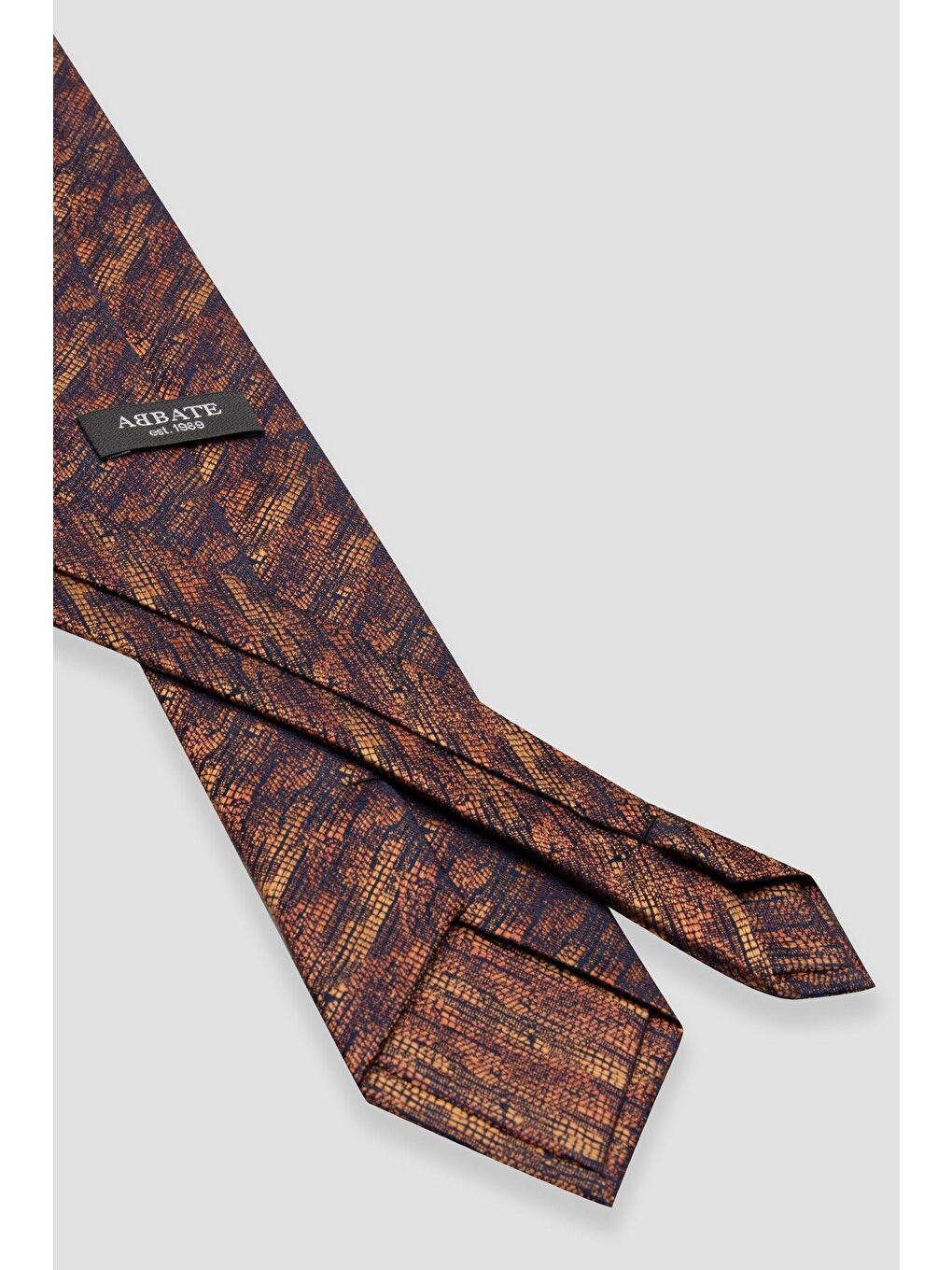 Kravat 8 Cm Mikrofiber Polyester Turuncu Erkek Desenli Kravat-2