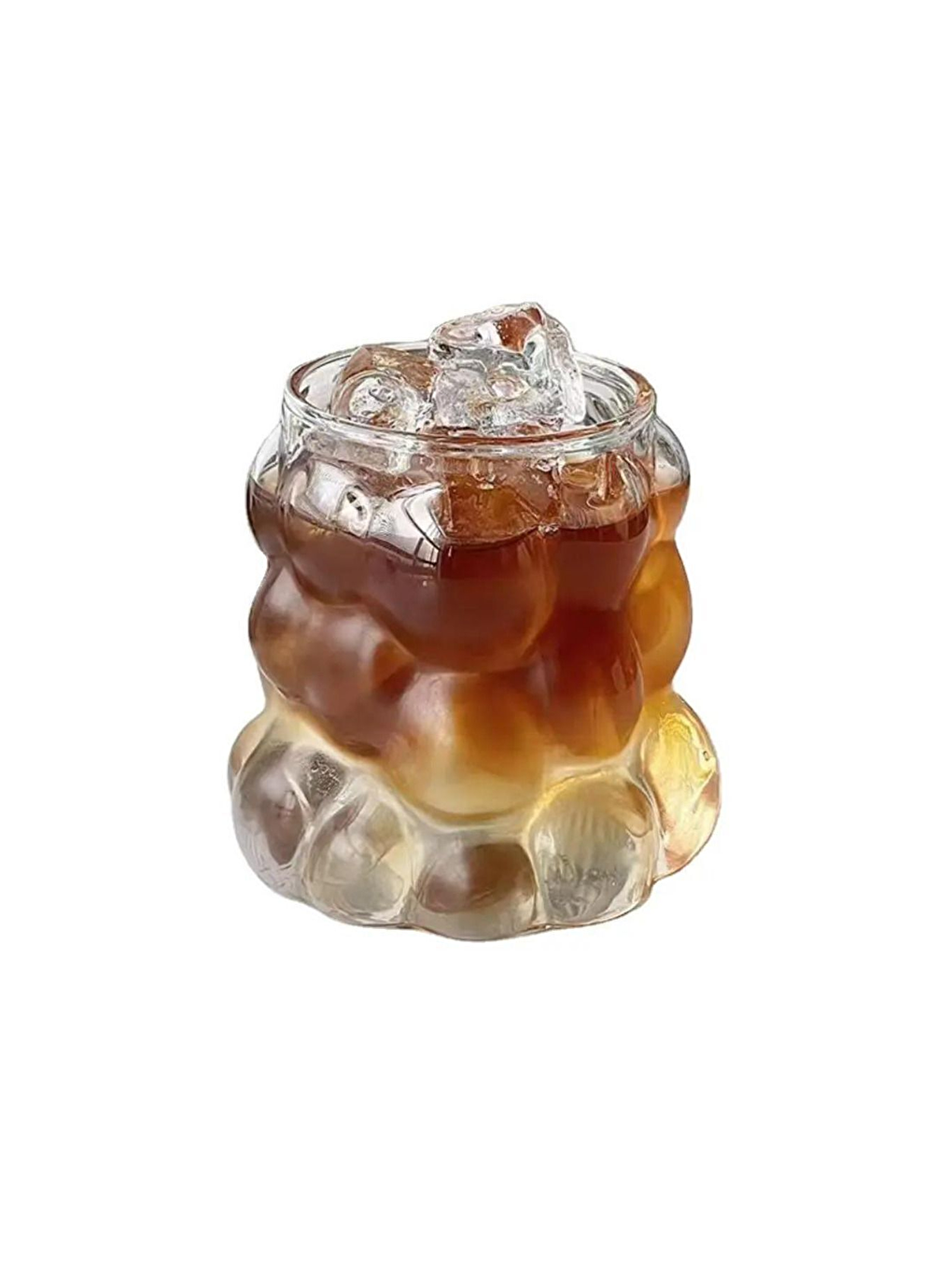 Renksiz 350 ml Üzüm Bubble Cam Bardak 6 Adet - 2431-6