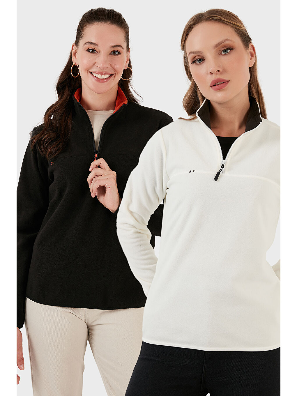 Lila Slim Fit Yumuşak Dokulu Anti-Pilling Tüylenme Yapmayan 2'li Paket Polar 5907000S2