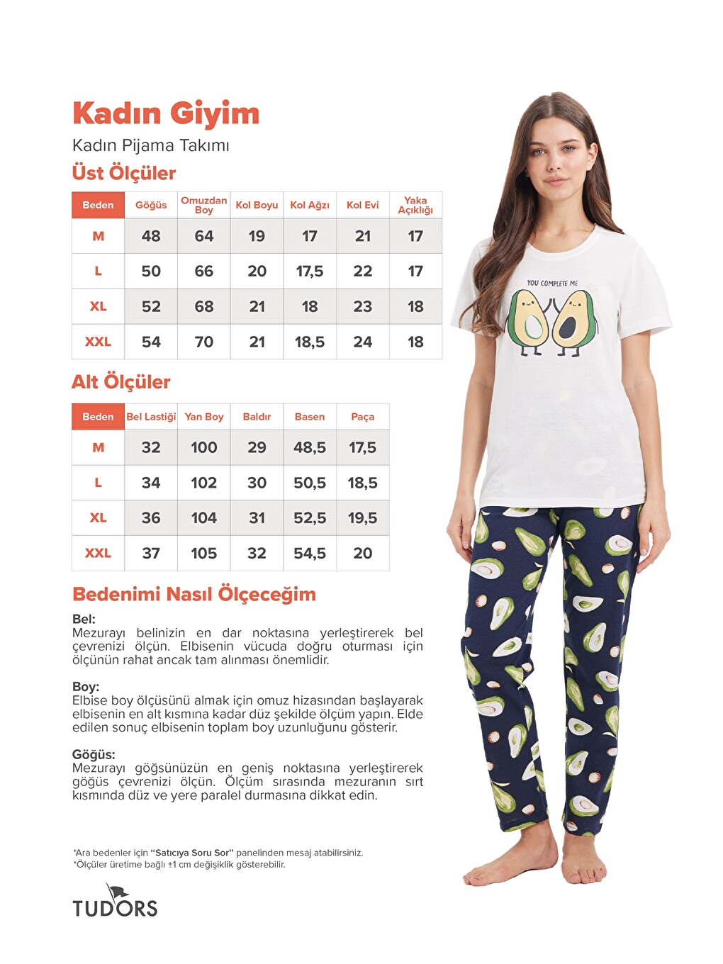 Kadın Regular Fit Klasik Kesim Pamuklu Bisiklet Yaka Kısa Kollu Baskılı Beyaz Pijama Takımı-2