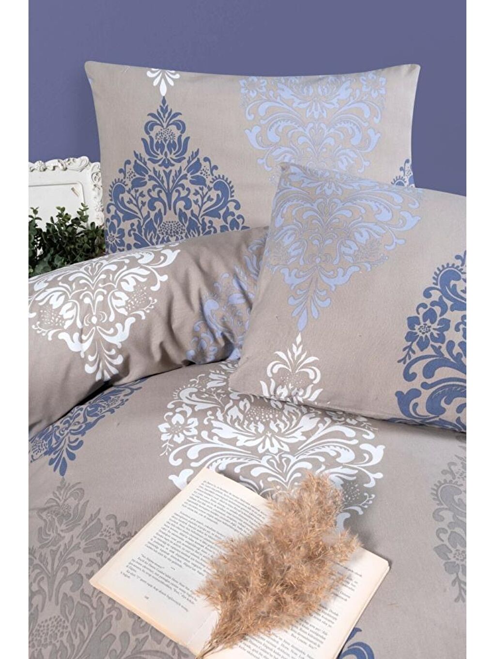 Ekru Dohol Battal Boy Nevresim Takımı-1