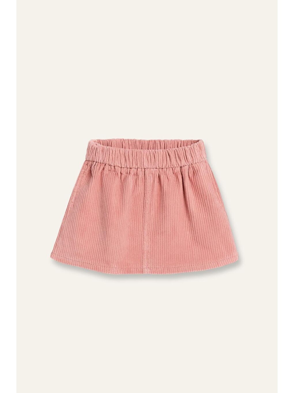Kız Çocuk Kadife Mini Etek - Pembe-1