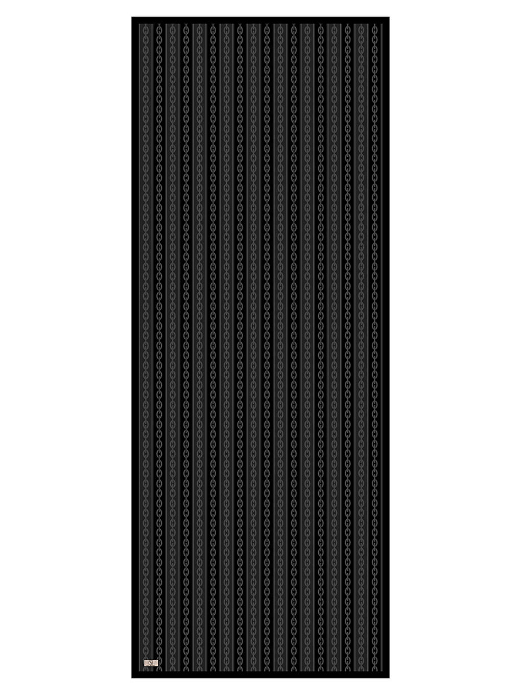 Pamuk Twill Şal Chain Siyah-5