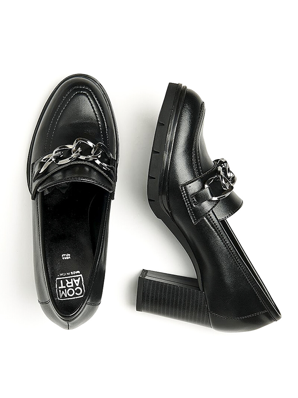 Siyah Kadın Topuklu / Stiletto 484854 4854 Micro Tech Nero-1
