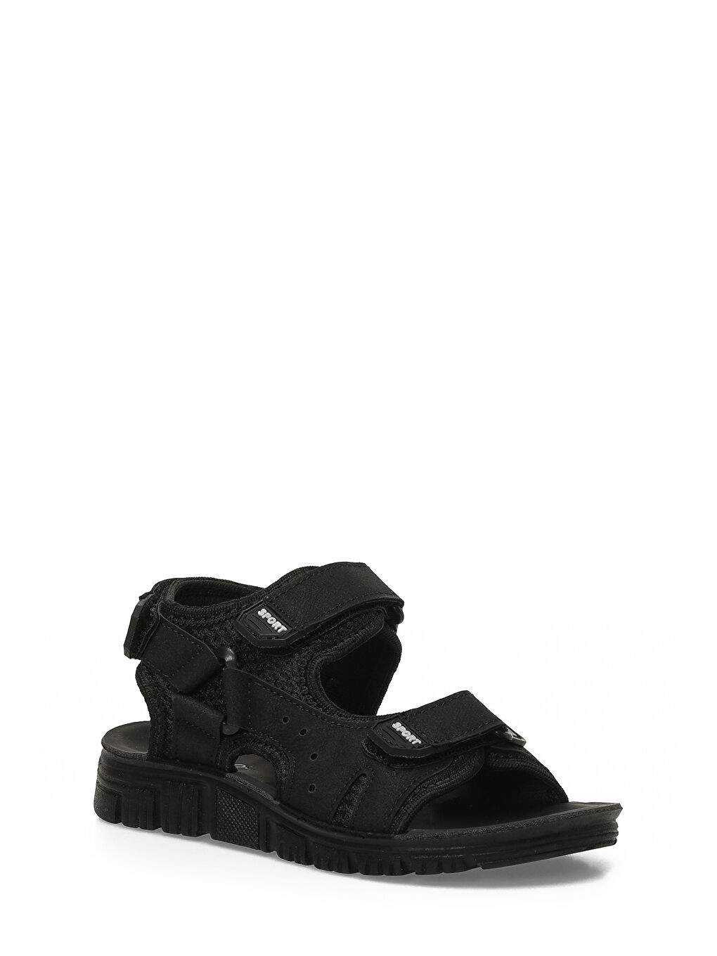 PORS.F6FX Siyah Erkek Çocuk Sandalet-1