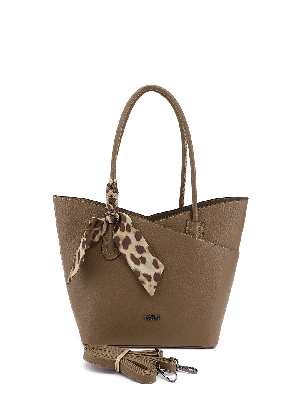 Bej Kadın BEJ-VİZON Yavrulu Omuz Çantası