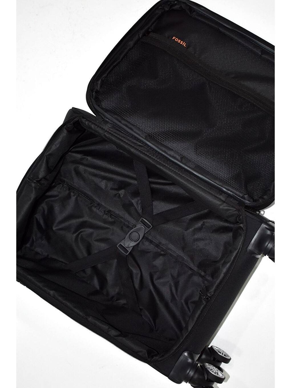 Siyah STD Ultra Light Kumaş Büyük Boy Valiz FSL023 Klasik-3