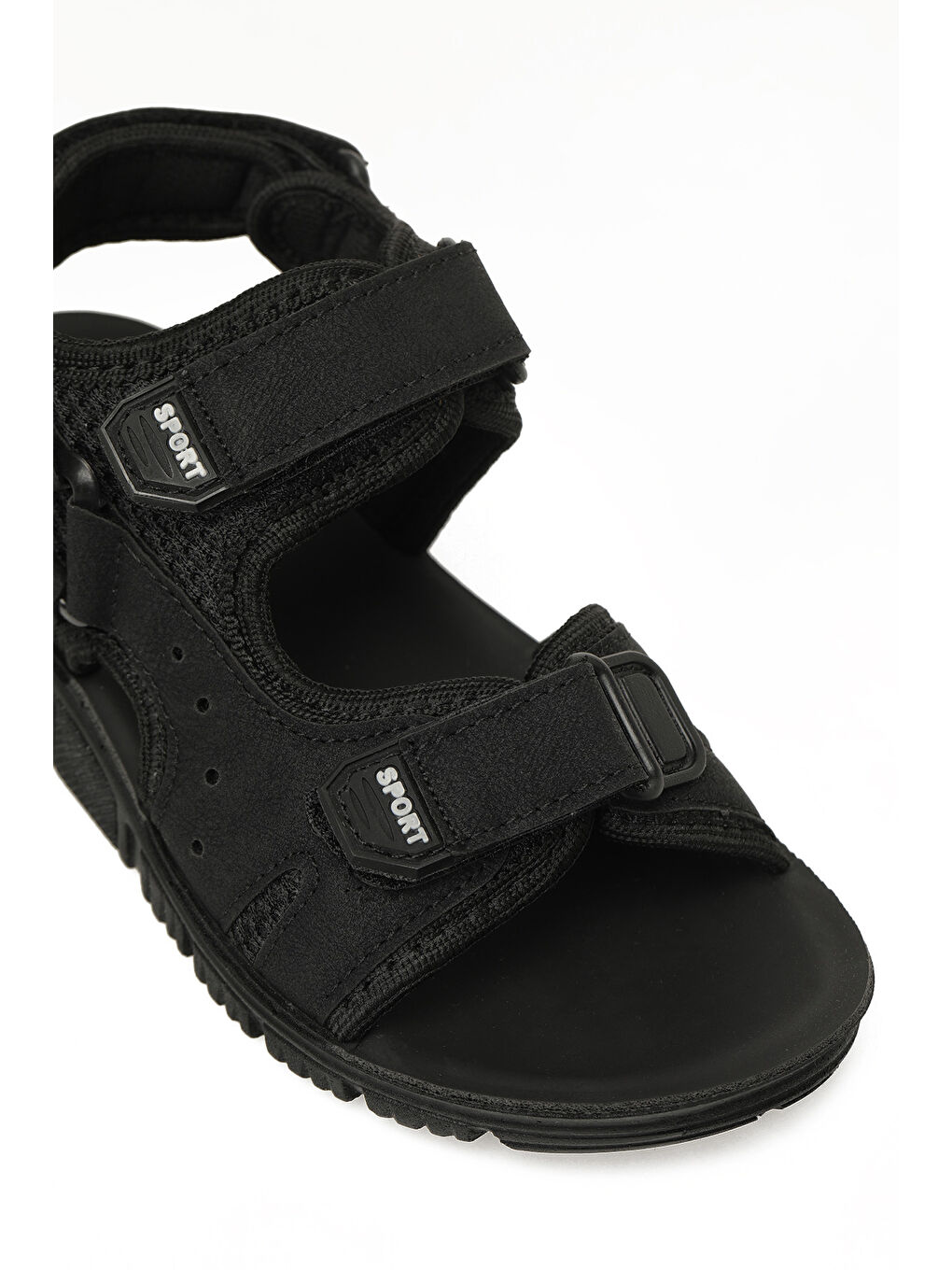 PORS.F6FX Siyah Erkek Çocuk Sandalet-6