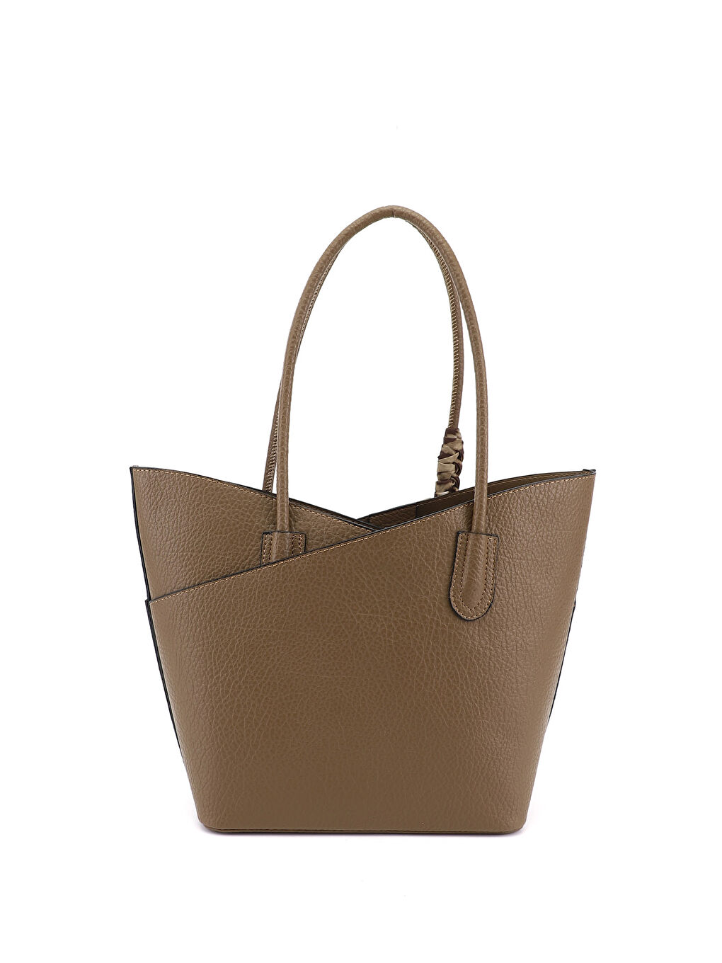 Bej Kadın BEJ-VİZON Yavrulu Omuz Çantası-3