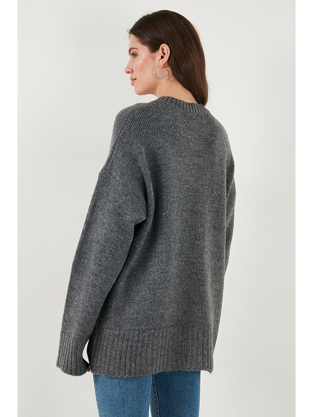 Bordo Regular Fit Bisiklet Yaka Basic 2'li Paket Triko Kazak 4616213S2-4