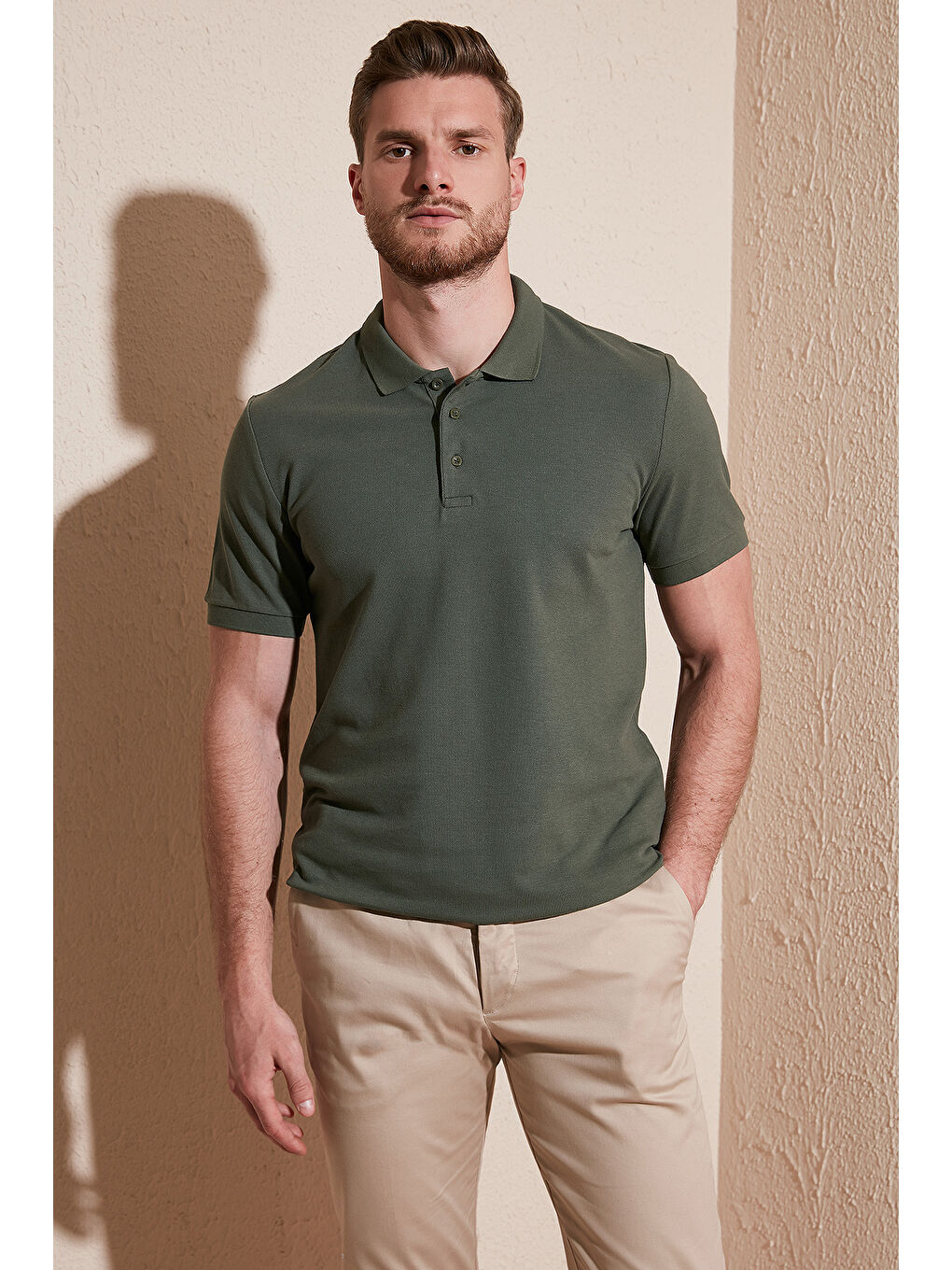 Siyah Pamuklu Regular Fit Düğmeli Polo Yaka 3'lü Paket %100 Pamuk Tişört 5902127S3-3