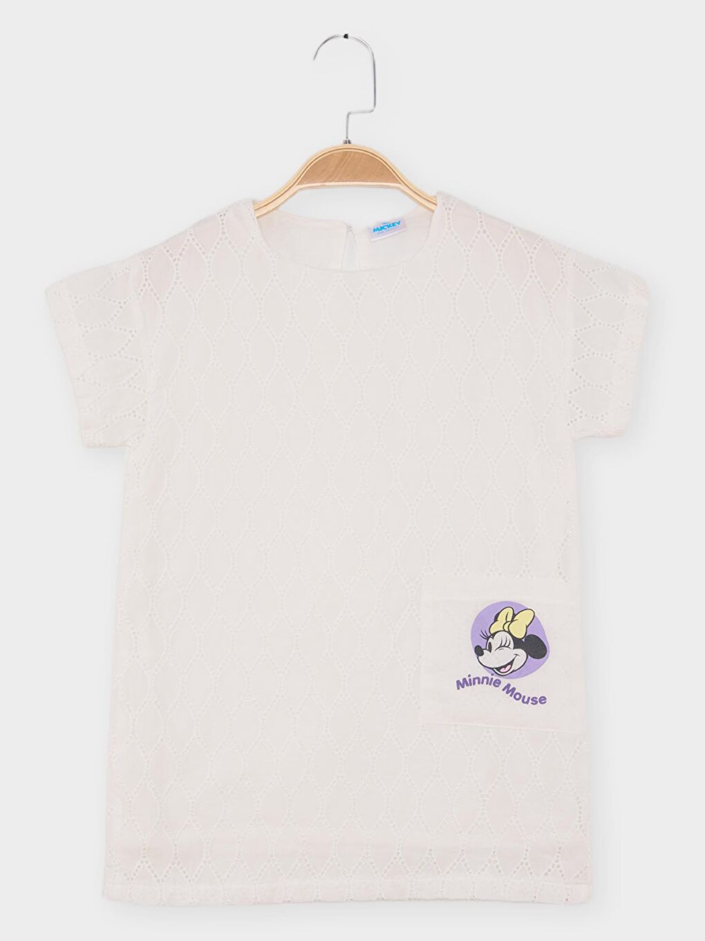 Ekru Minnie Mouse Lisanslı Kız Çocuk Elbise 21818