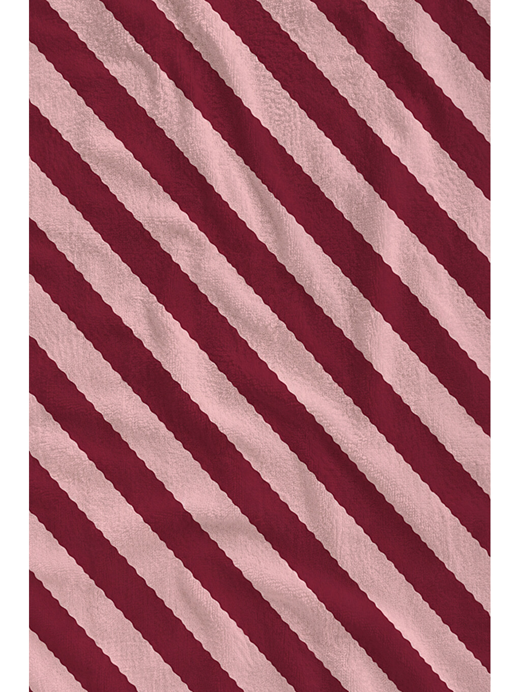 Milbay Grup Retro Bordo Pembe Çizgili Desenli 70x150 Plaj Havlusudijital Solmaz Banyo Havlusu-20024-2