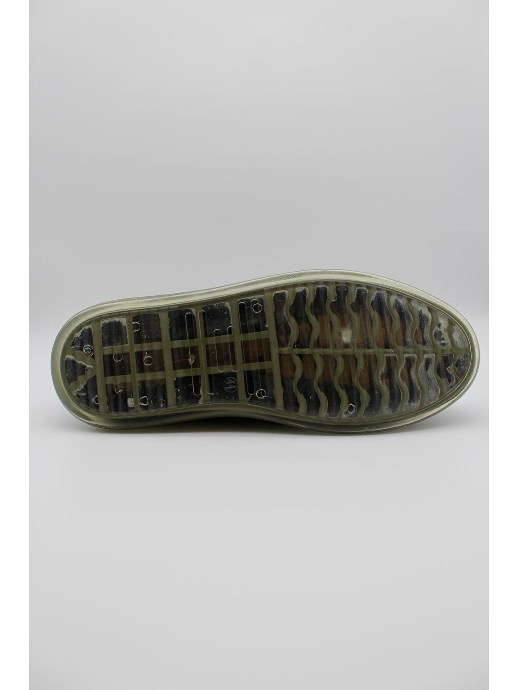 Koyu Haki Hakiki Deri Termo Taban Bağcıklı Casual Ayakkabı 1033235117-3