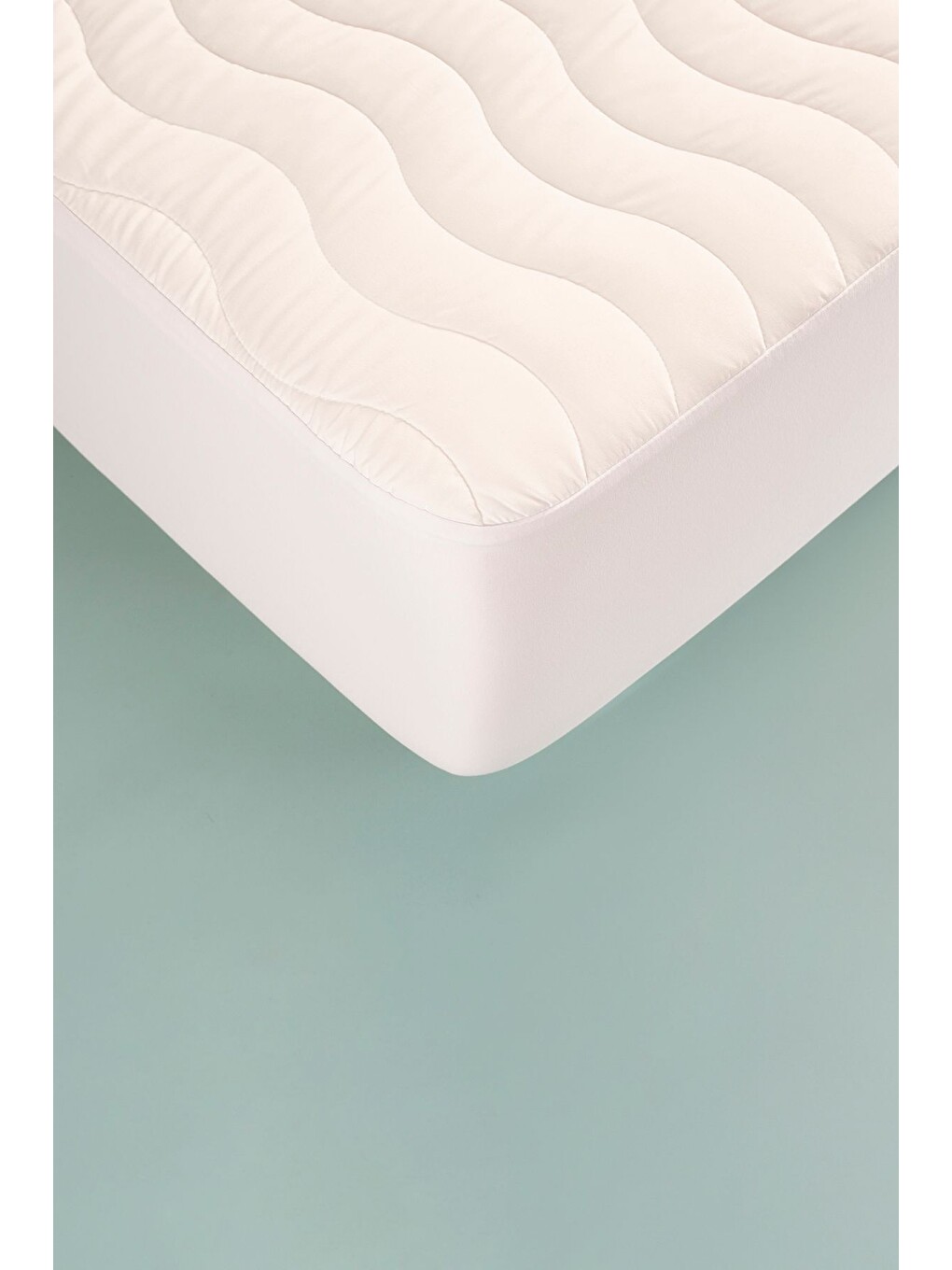 Gri Micra Aqua Fitted Etekli Sıvı Geçirmez Yatak Alezi 180x200 30 Cm-2
