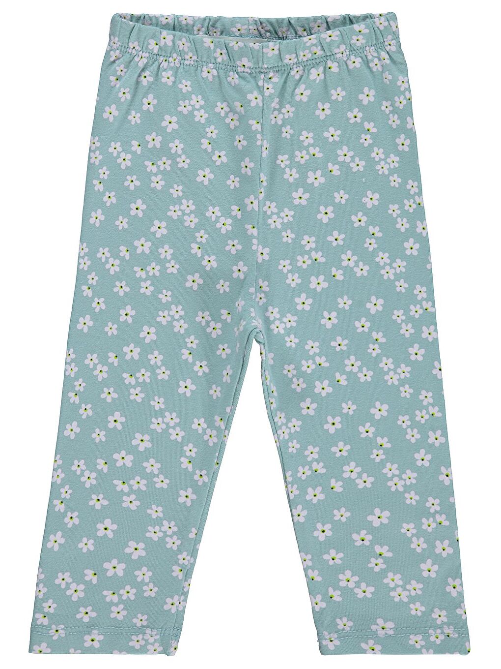 Baby Küçük Çiçek Empirme 6-18 Ay Tayt - Yeşil