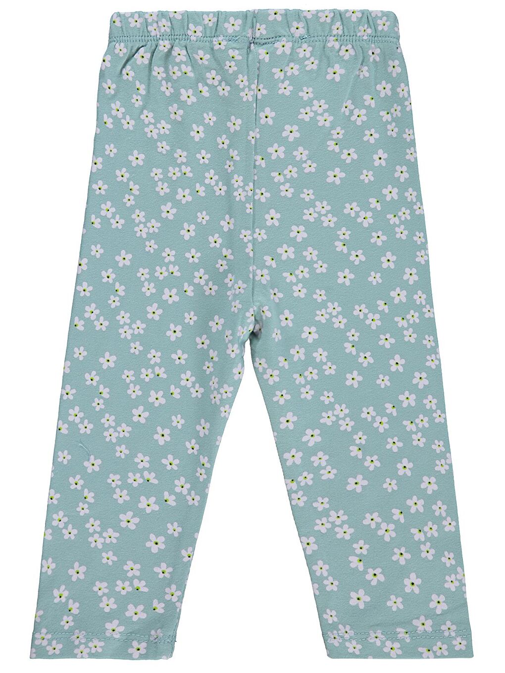 Baby Küçük Çiçek Empirme 6-18 Ay Tayt - Yeşil-1