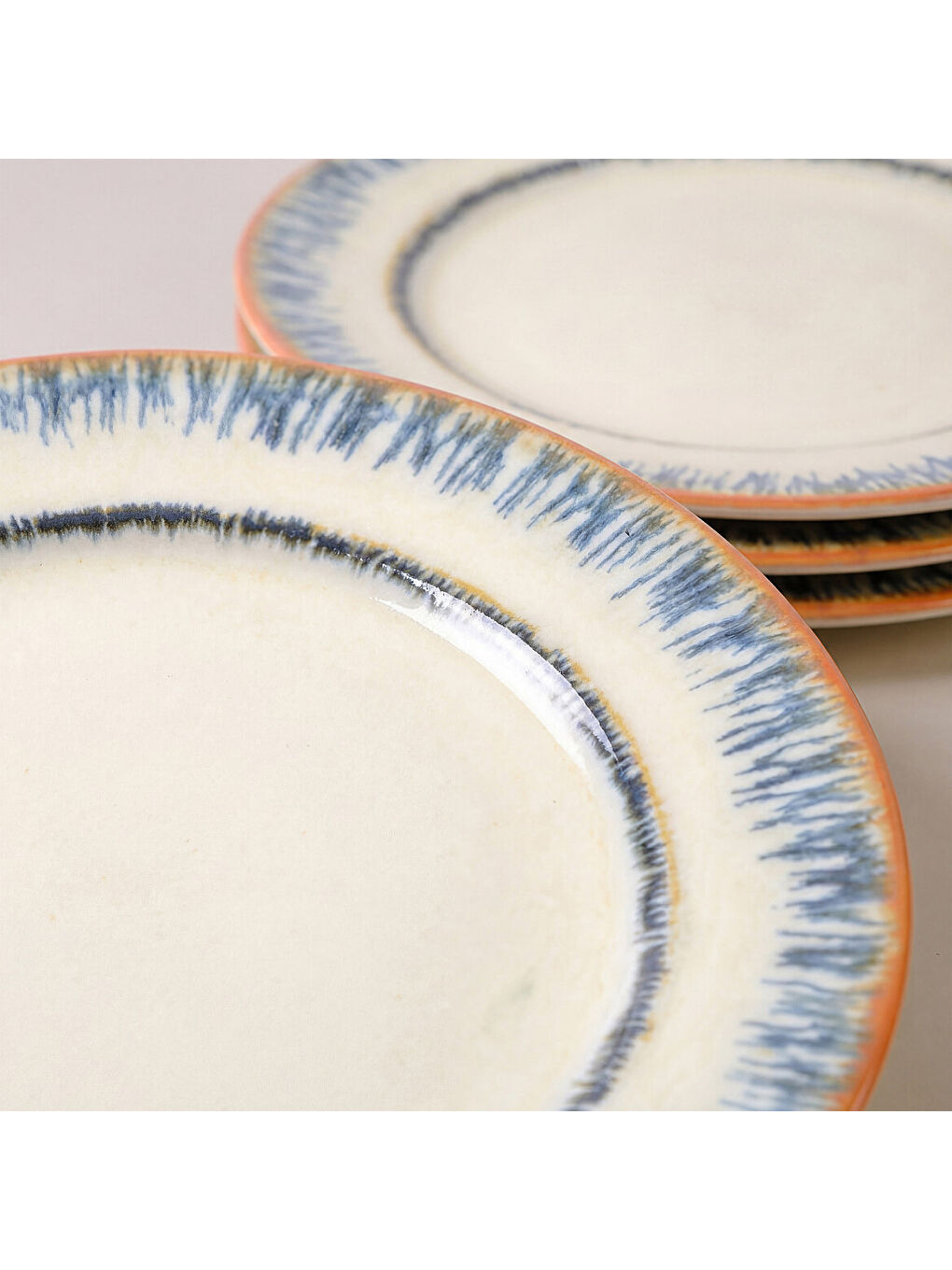 Ekru Delta Tide 4lü Servis Tabağı 27 cm 64311-2