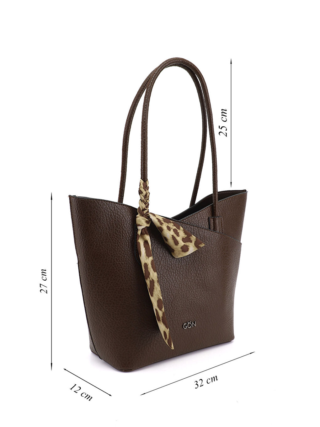 Kahverengi Kadın KAHVERENGİ Yavrulu Omuz Çantası-1