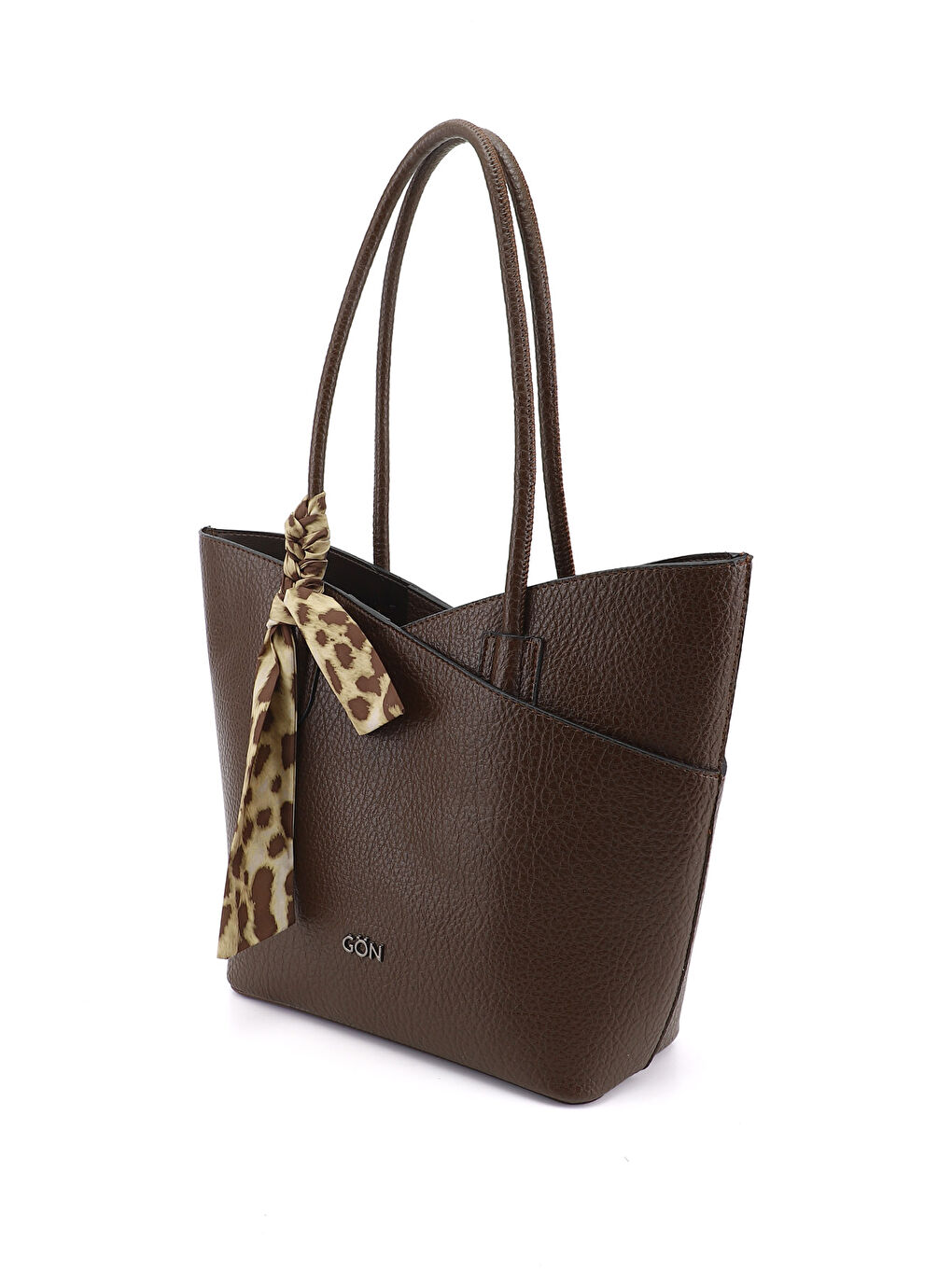 Kahverengi Kadın KAHVERENGİ Yavrulu Omuz Çantası-2