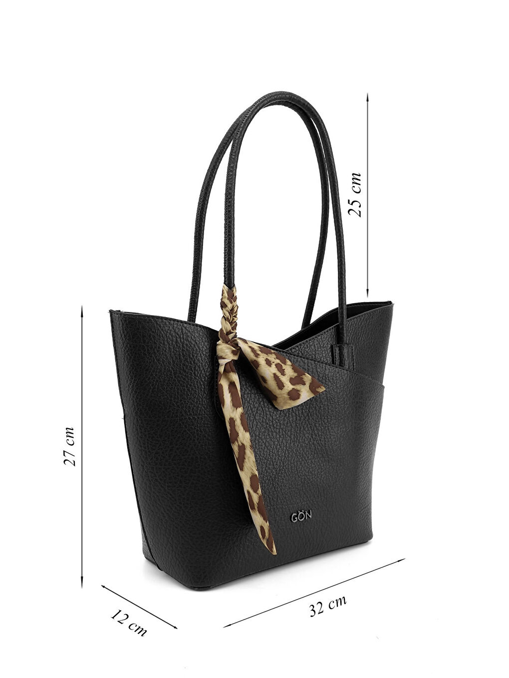 Siyah Kadın SİYAH Yavrulu Omuz Çantası-1