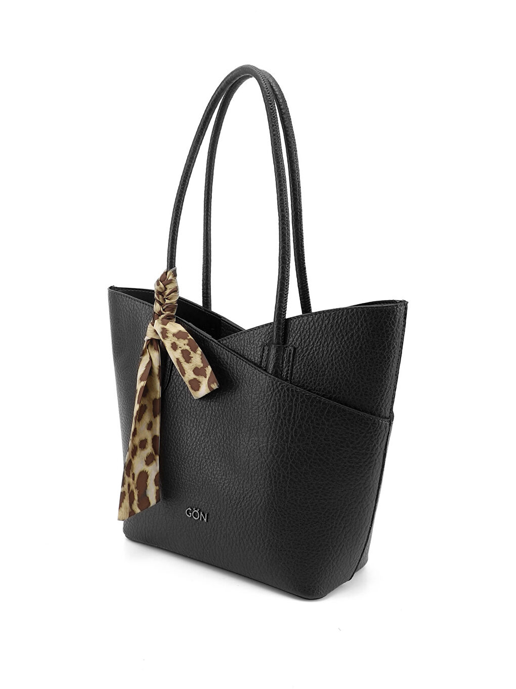 Siyah Kadın SİYAH Yavrulu Omuz Çantası-2