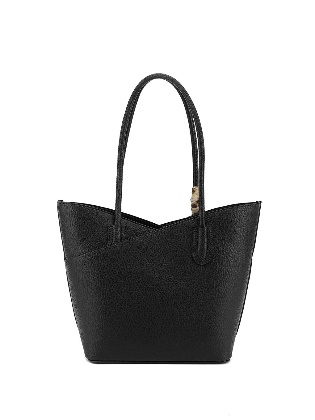 Siyah Kadın SİYAH Yavrulu Omuz Çantası-3