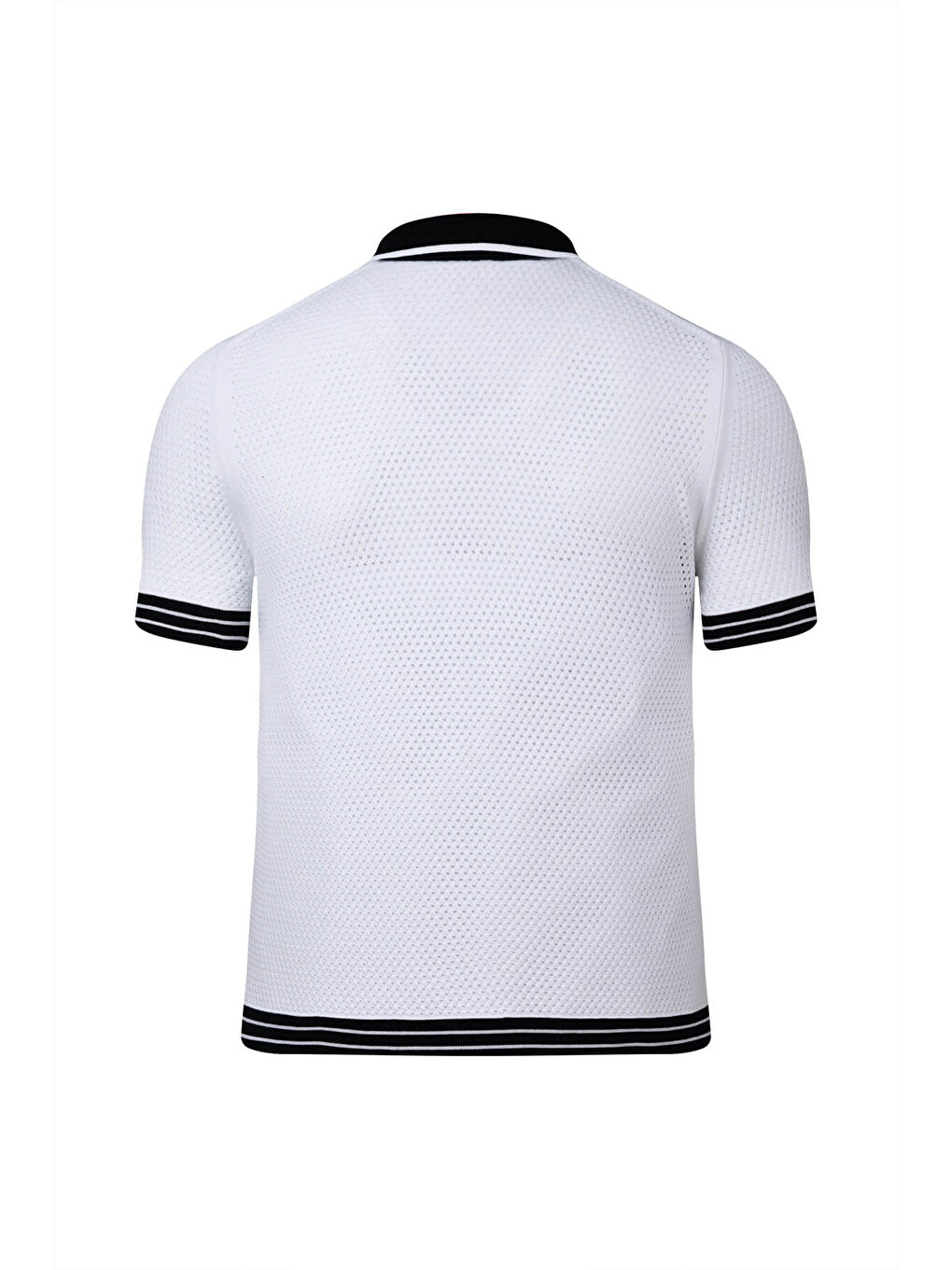 Beyaz Regular Fit Polo Yaka Pamuklu Tişört-2