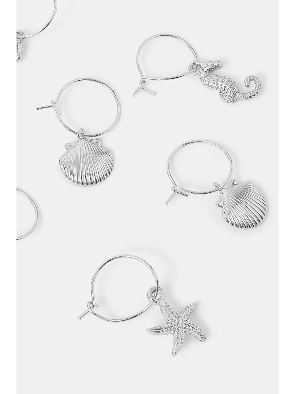 Gri Okyanus Figürleri 8 Parça Saç küpesi Seti-1