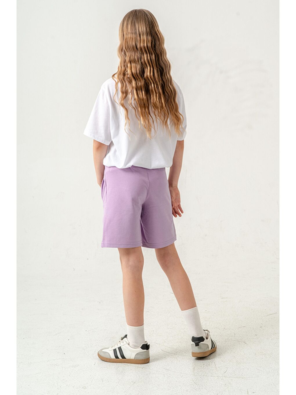 Lila Jaime Le  Bullet Nakışlı Kız Çocuk Şort-10