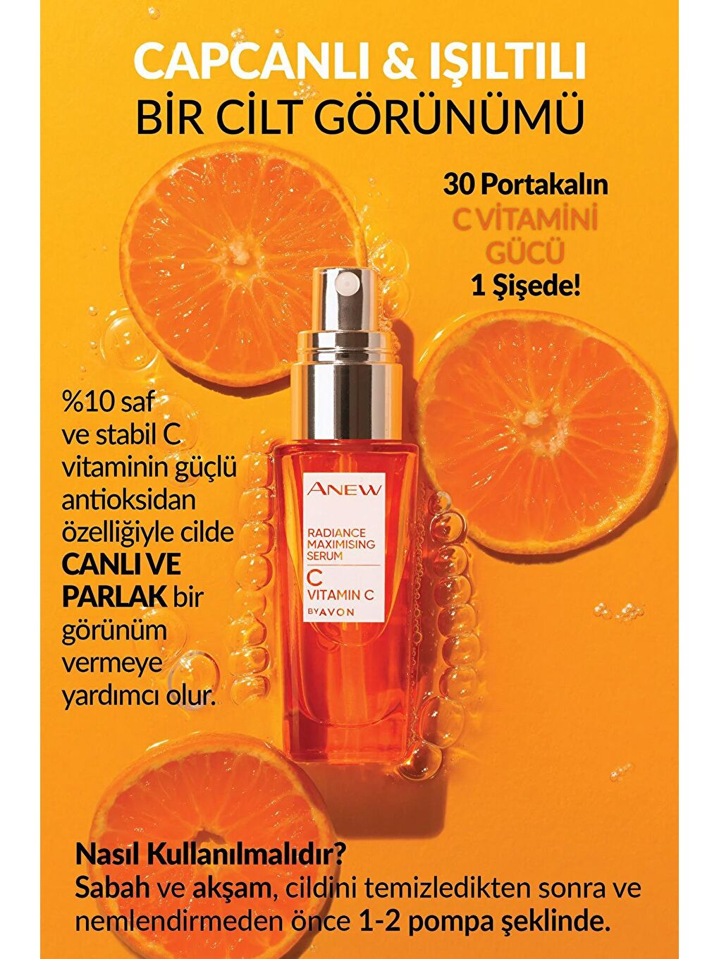 AVON Renksiz Anew Vitamin C Canlandırıcı Serum 30 Ml. - 2