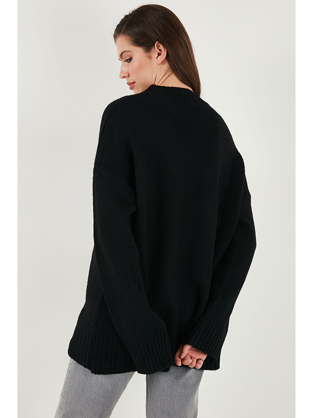 Siyah Regular Fit Bisiklet Yaka Basic 2'li Paket Triko Kazak 4616213S2-4