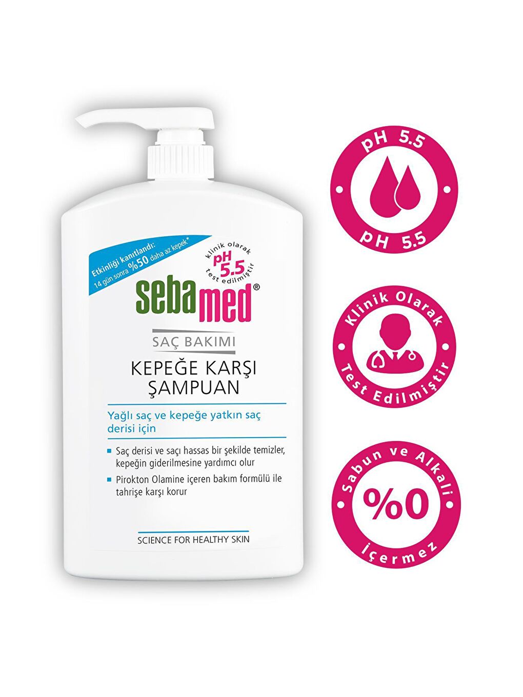 SEBAMED Beyaz-Bej Kepeğe Karşı Şampuan - 1