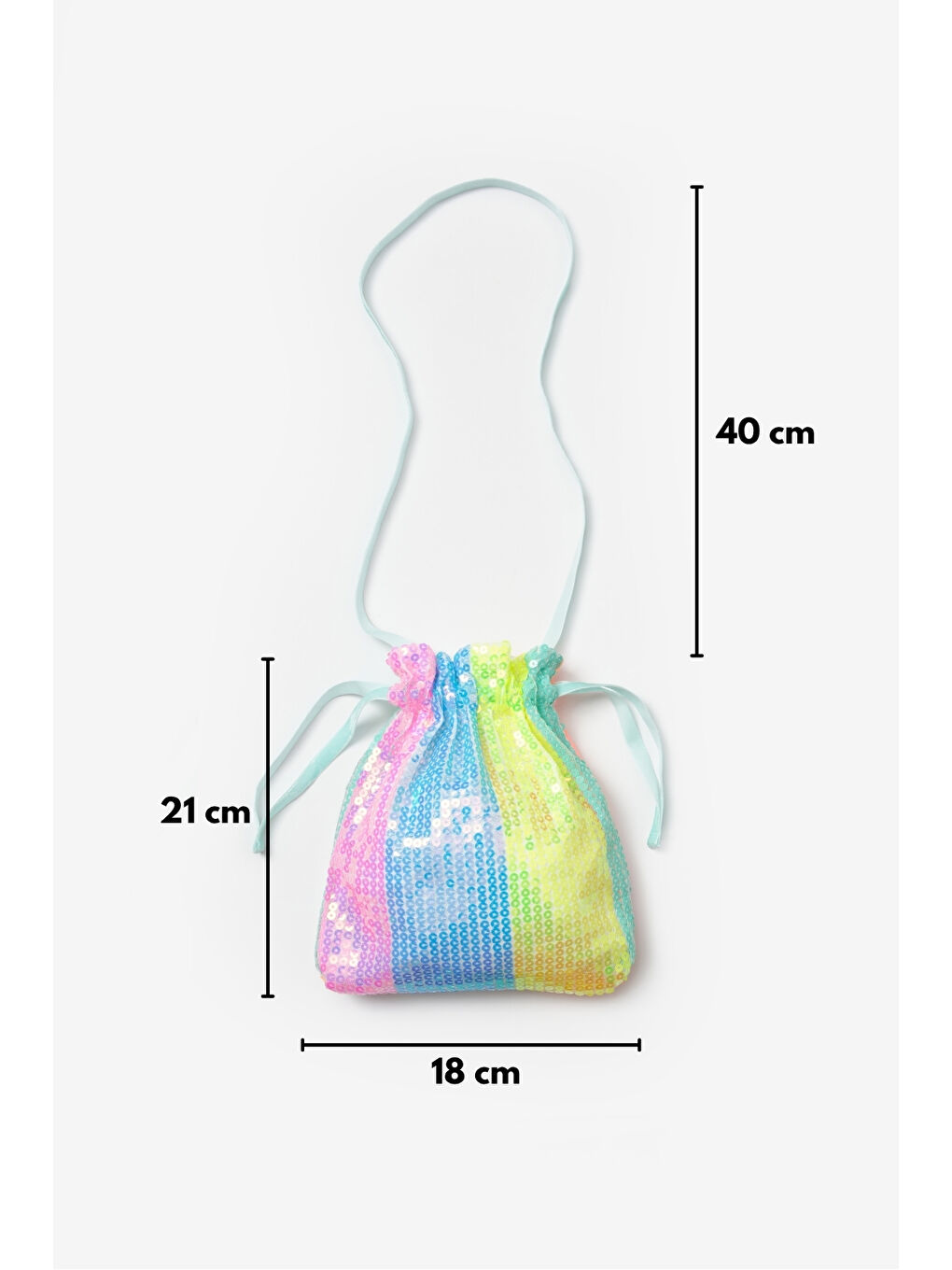 Karışık Çok Renkli Pullu Kız Çocuk Çanta-2