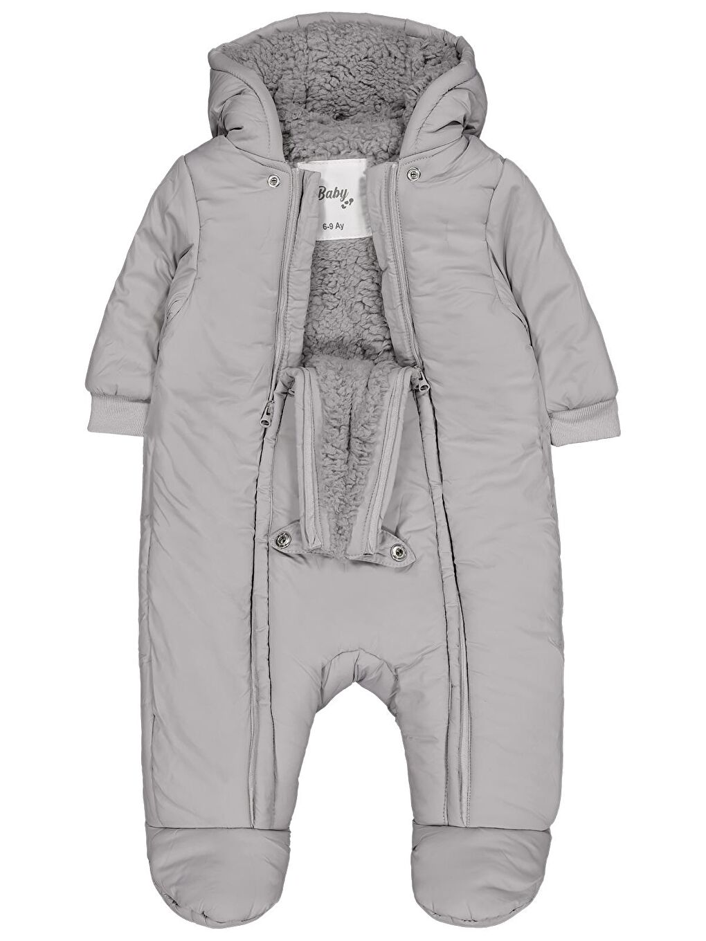 Süperman Basic 6-18 Ay Astronot - Gri 12-18 Ay