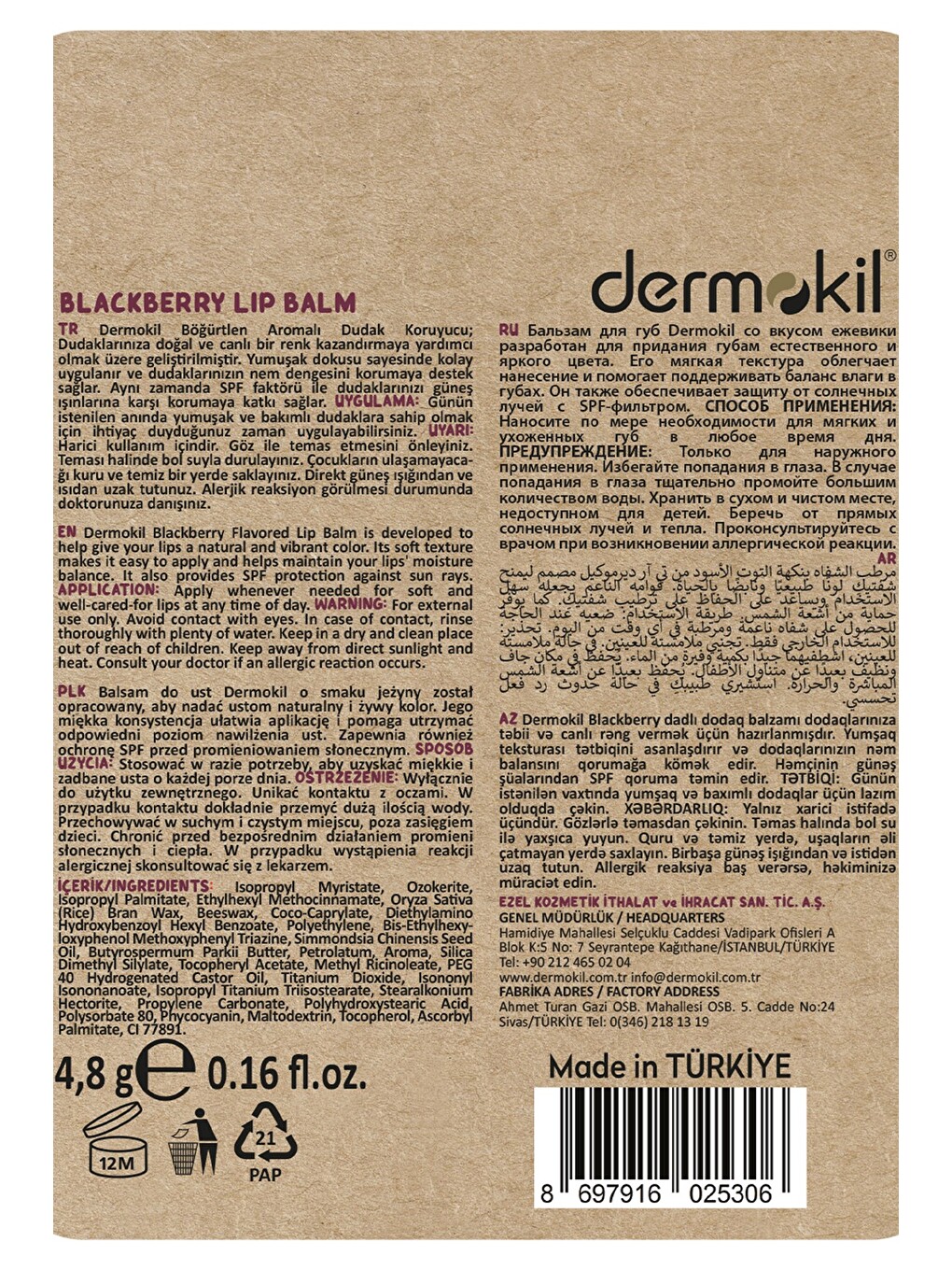 Böğürtlen Lip Balm 4,8 g-4
