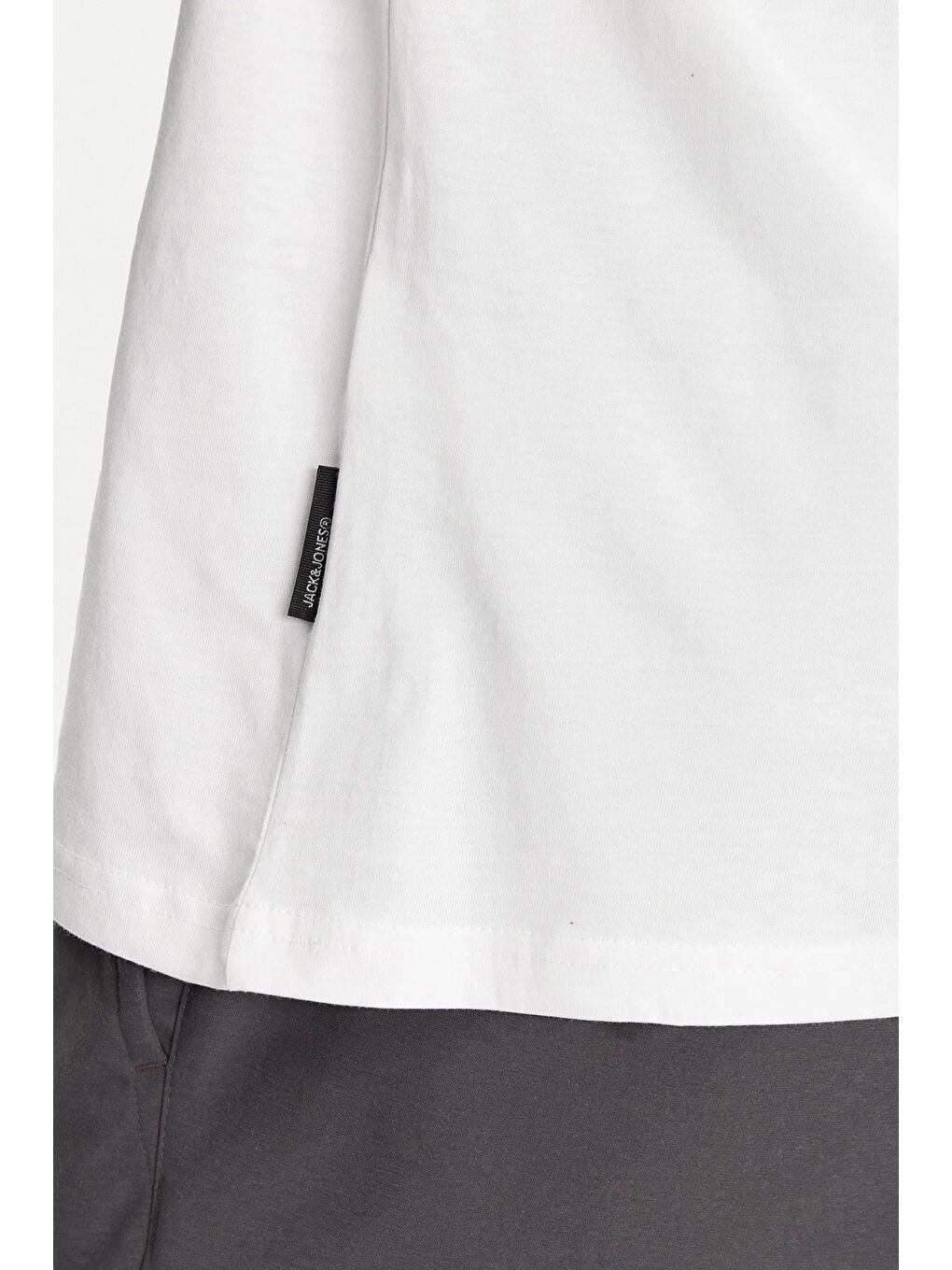 Beyaz Core Jcorecharge % 100 Pamuk Relaxed Fit Logolu Tişört 12273070-3