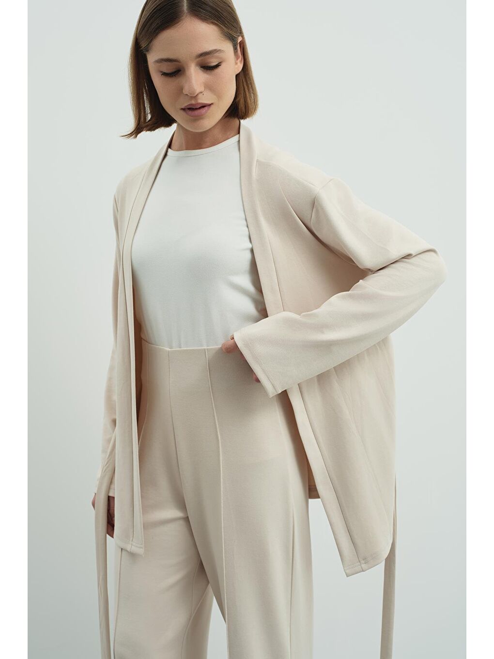 Pure Touch Nervür Dikişli Pantolon Cc7003 Bej