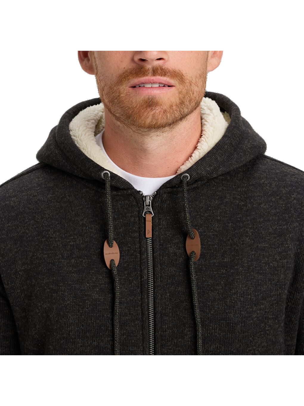 Keller Sherpa Erkek Siyah Fermuarlı Sweatshirt-2