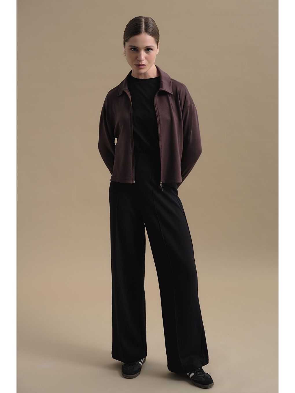 Pure Touch Nervür Dikişli Pantolon Cc7003 Siyah