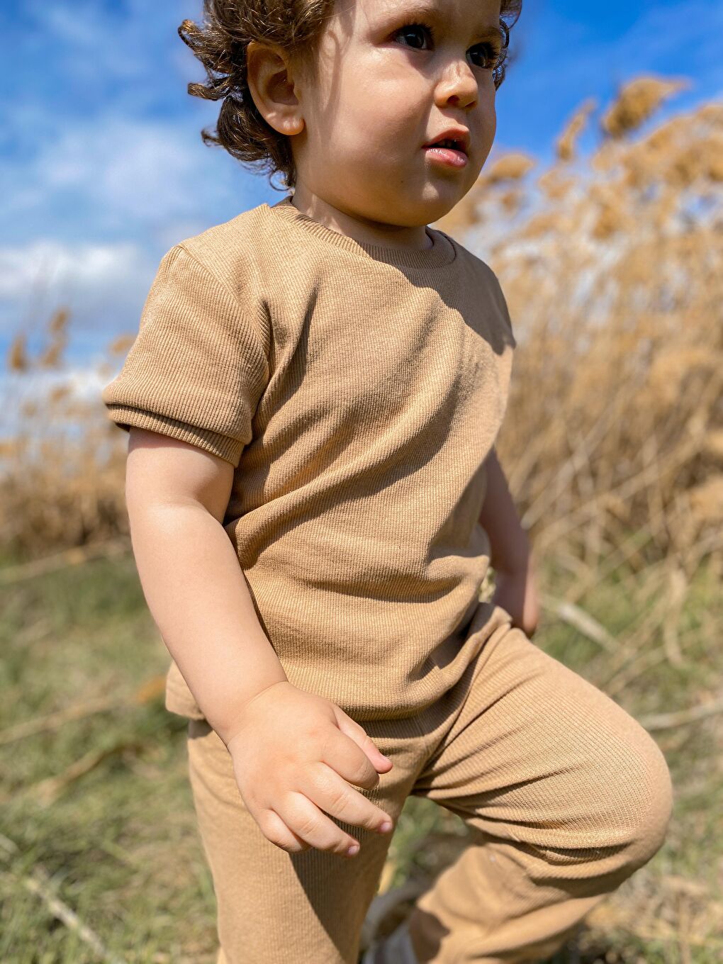 Kahverengi Kısa Kol Taytlı Takım MİA2XTYTT-7