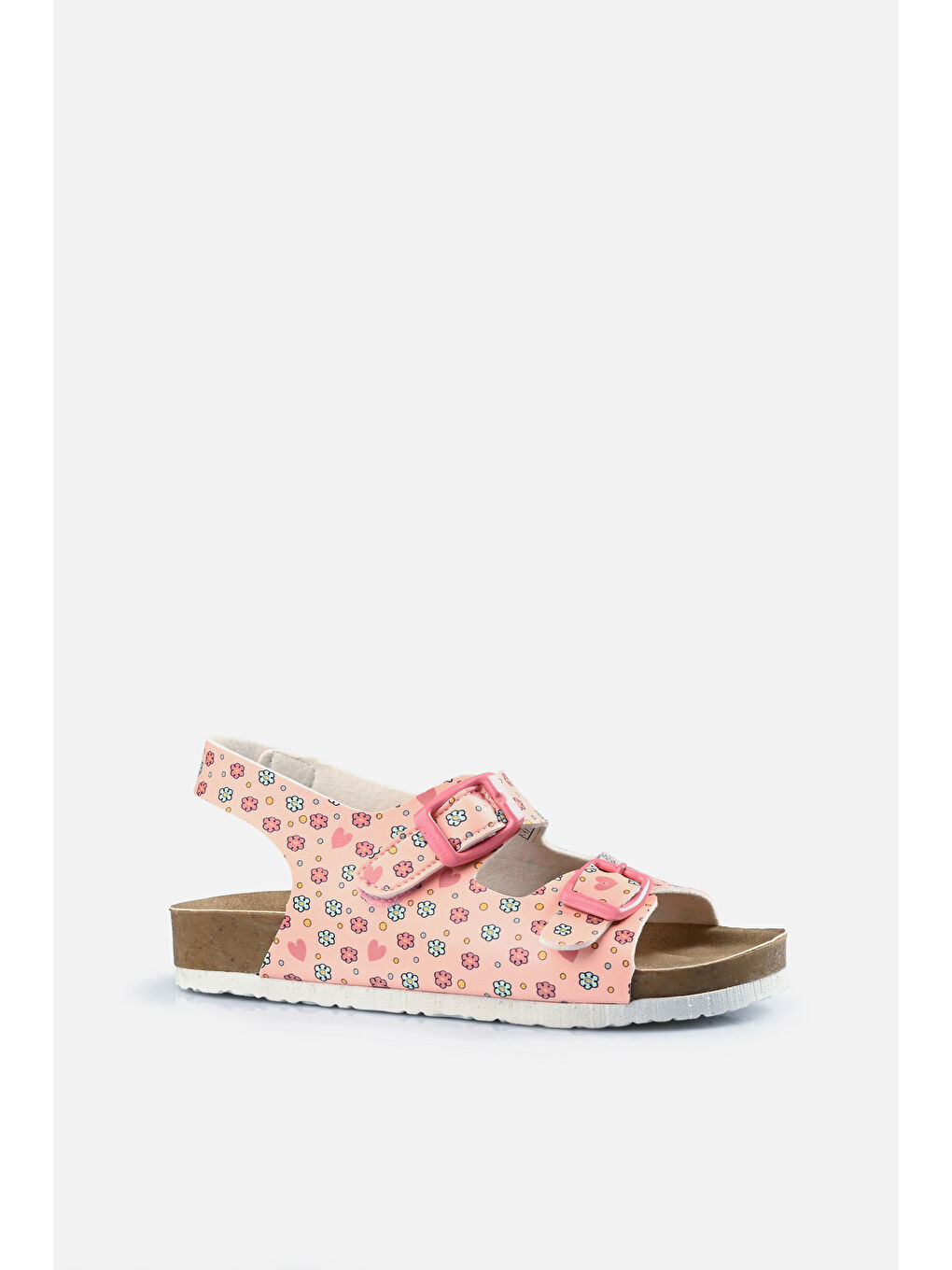 Last Desenli Kız Çocuk Pembe Sandalet-1