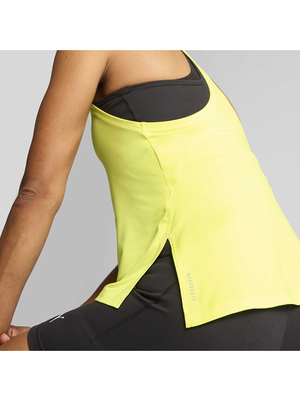 Cloudspun Racerback Kadın Yeşil Yuvarlak Yaka Atlet-2