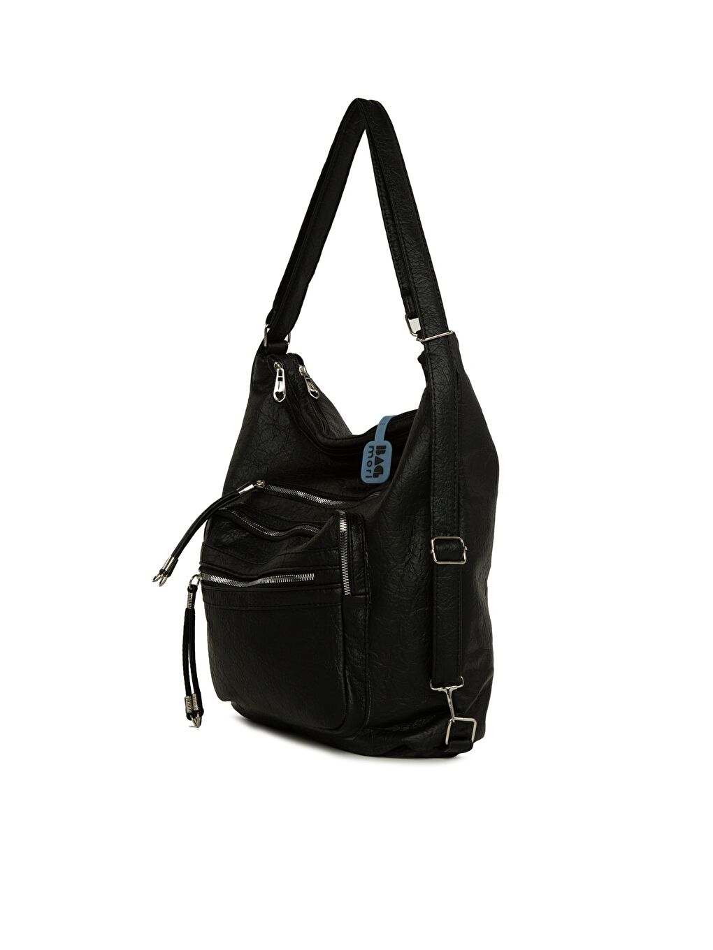 Siyah Beş Gözlü Cepli Salaş Askılı ve Sırt Çantası-1