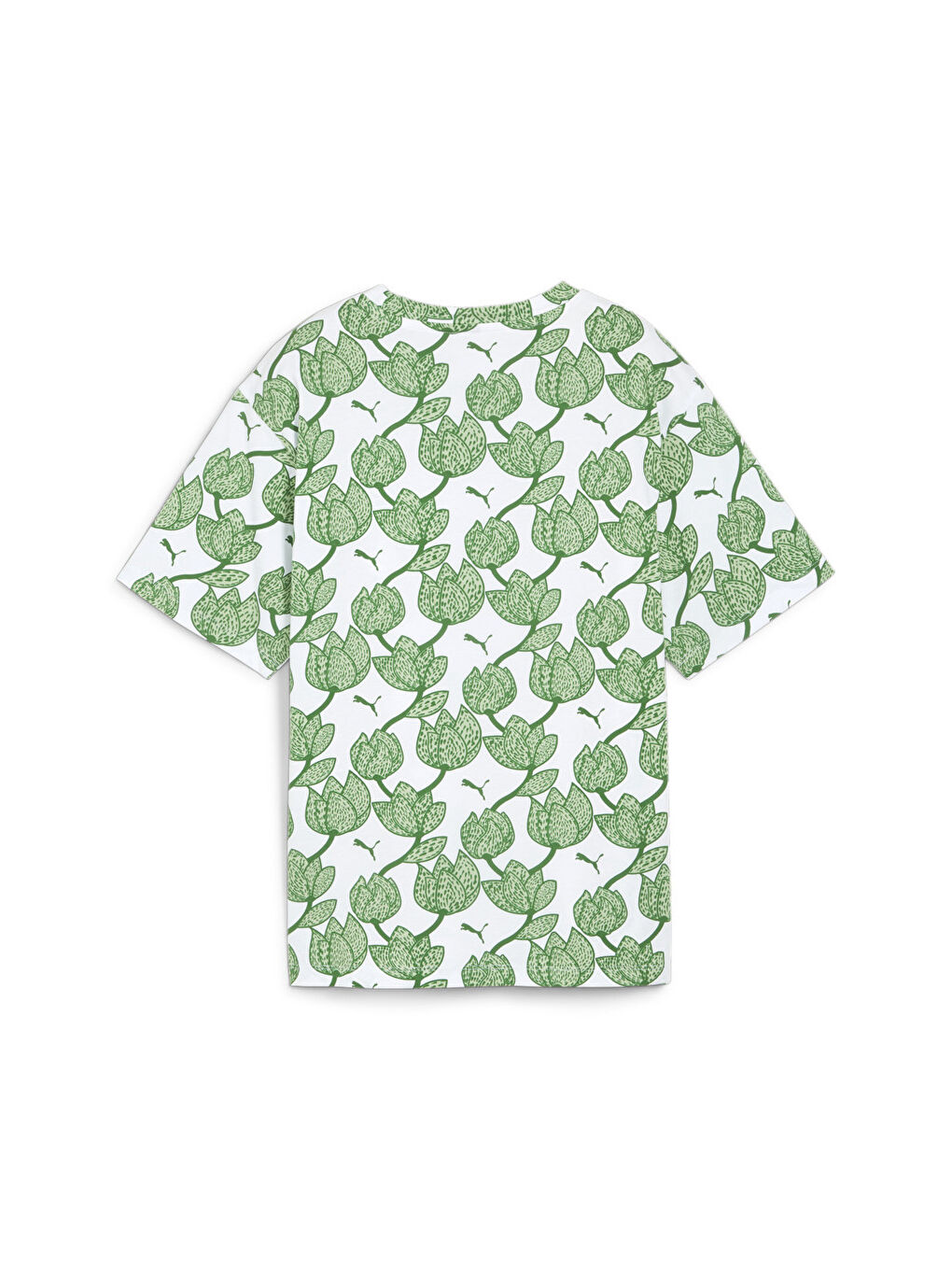 Karışık Essentials Blossom All Over Print Kadın Yuvarlak Yaka Tişört-1