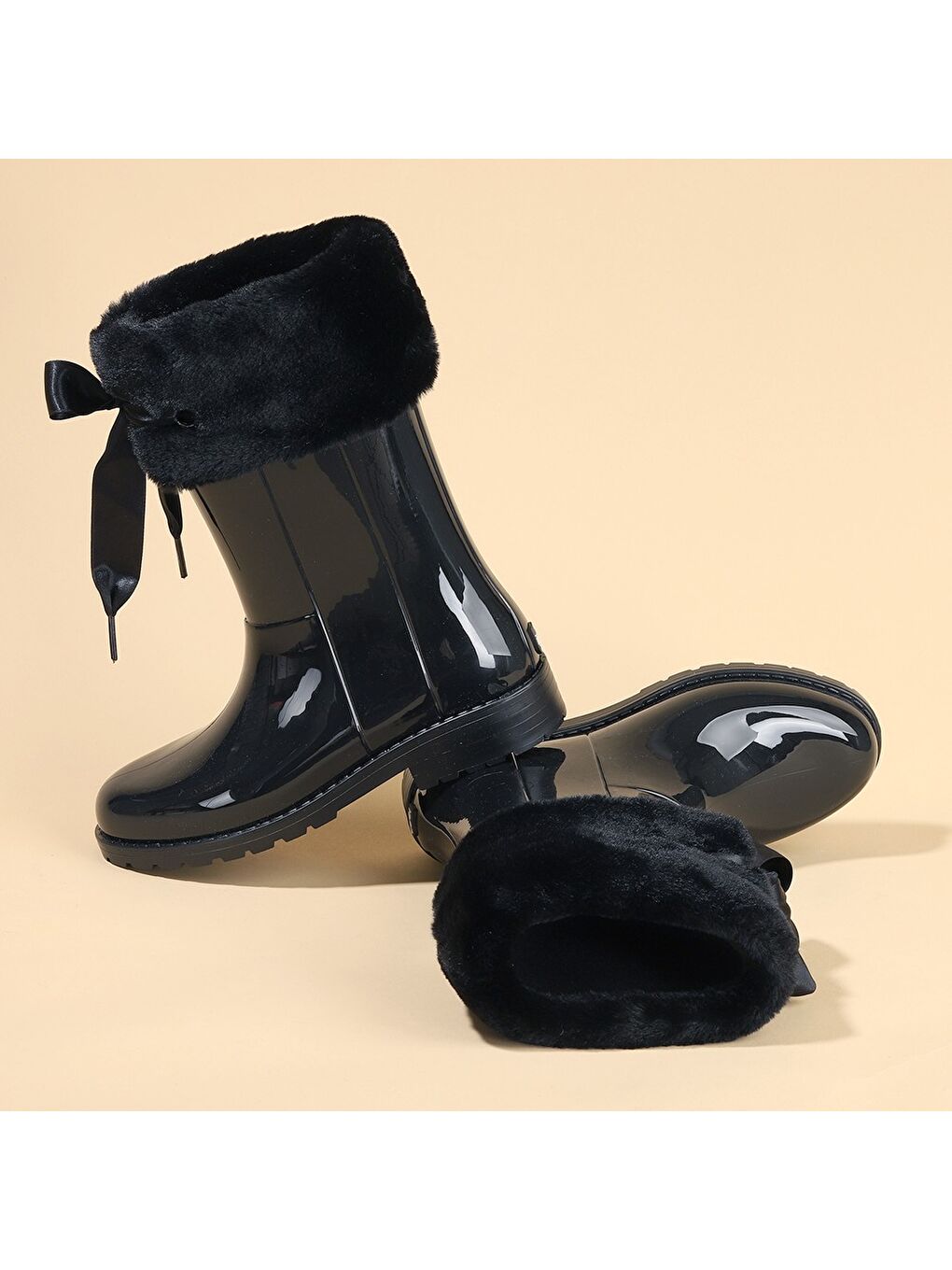 Siyah Kız Çocuk Bot (Yağmur ) W10239 CAMPERA CHAROL SOFT 002-Negro 28-37-3