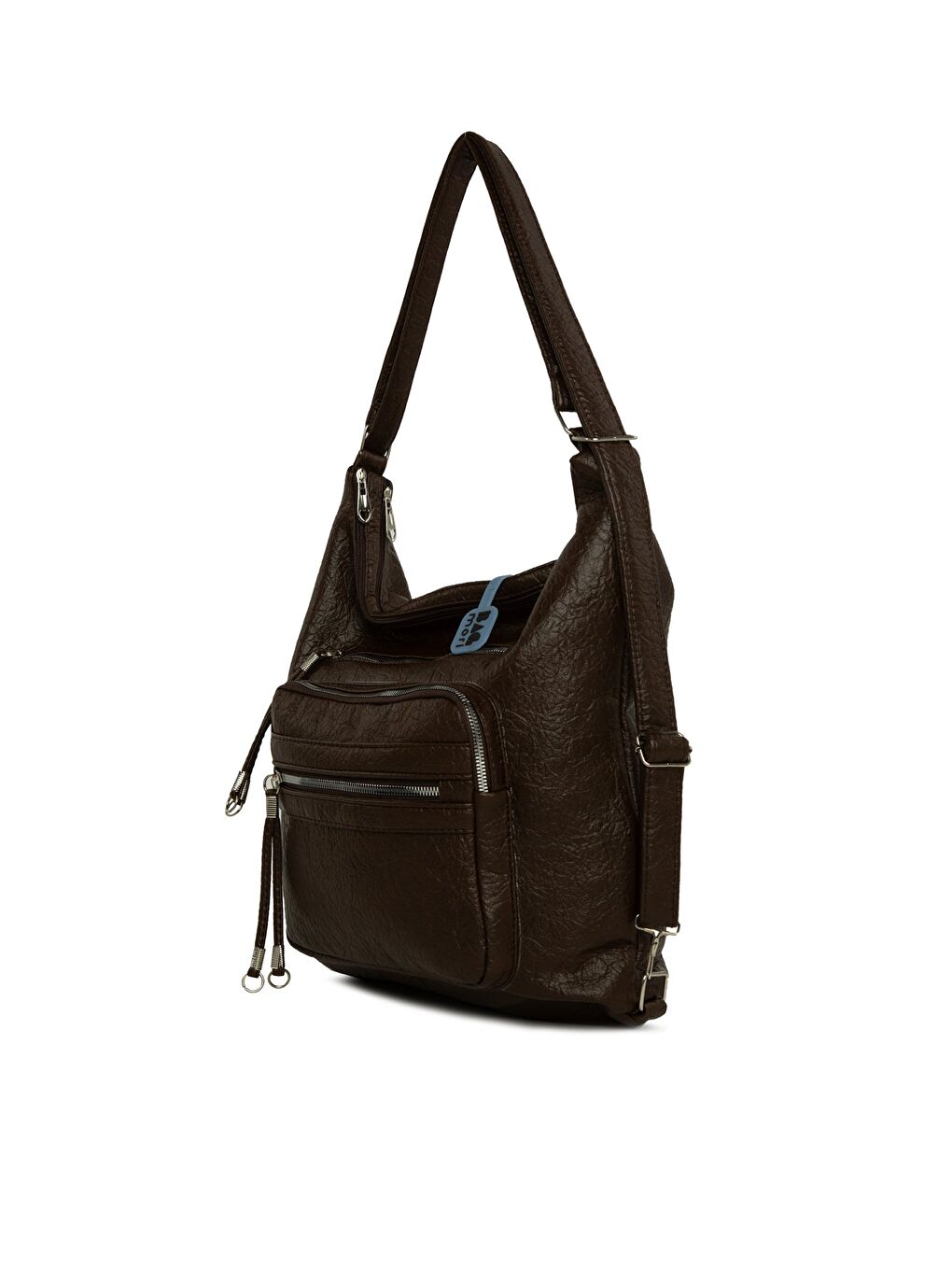 Kahverengi Beş Gözlü Cepli Salaş Askılı ve Sırt Çantası-1