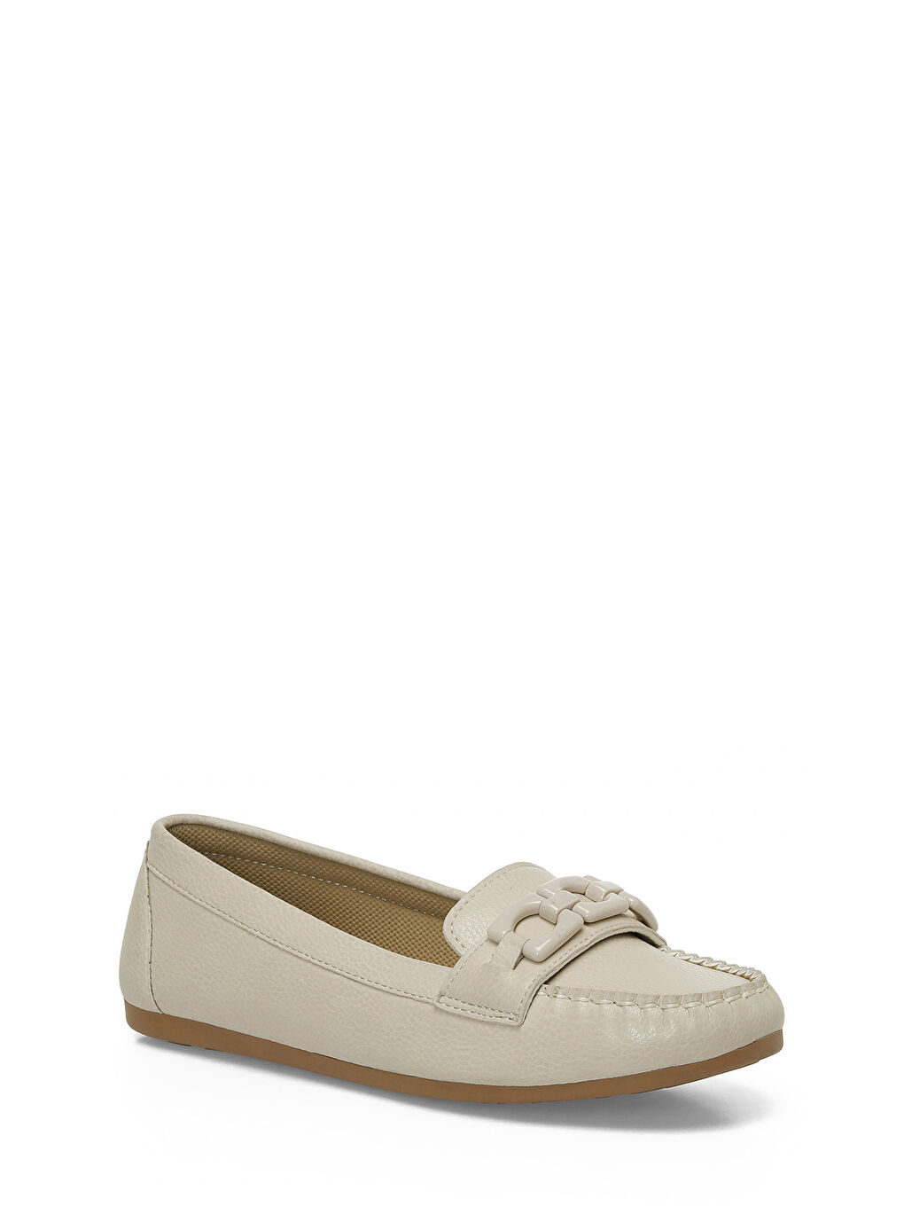 25S-116 5FX Bej Kadın Loafer-1
