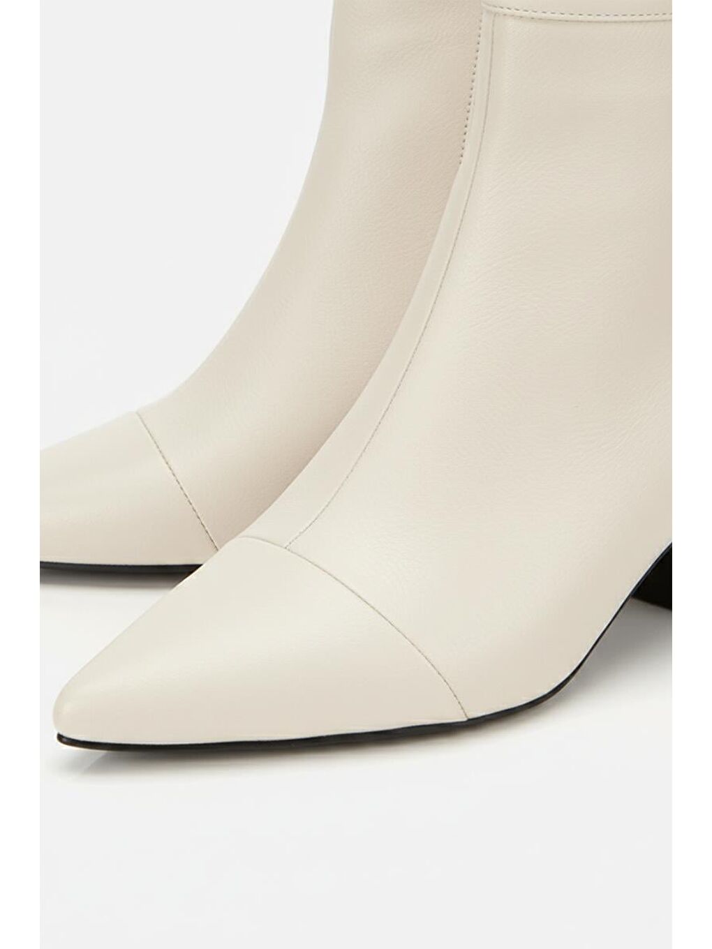 Kahverengi Kadın Kemik Tokalı Topuk Detaylı Topuklu Bot-2